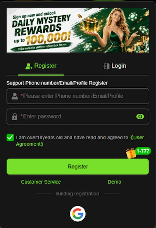 667Game register