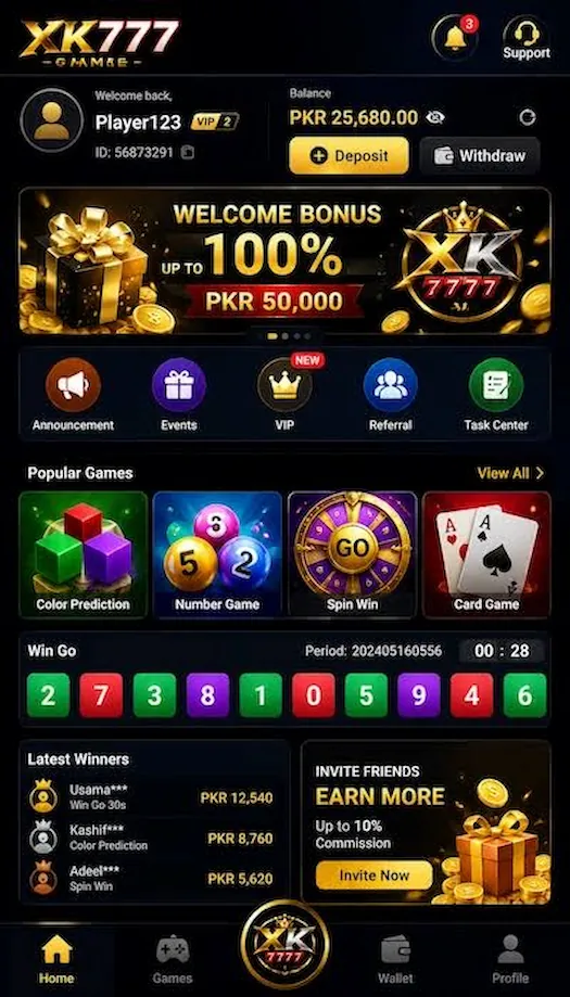 Xk777 Game bonus