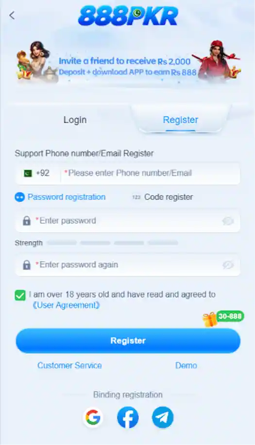 888pkar game register