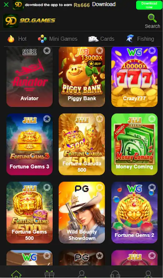 9D game interface