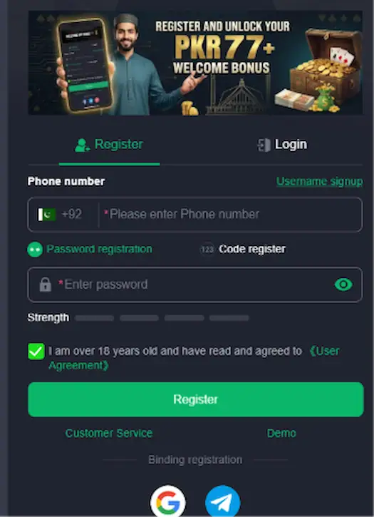 Y77 Game register