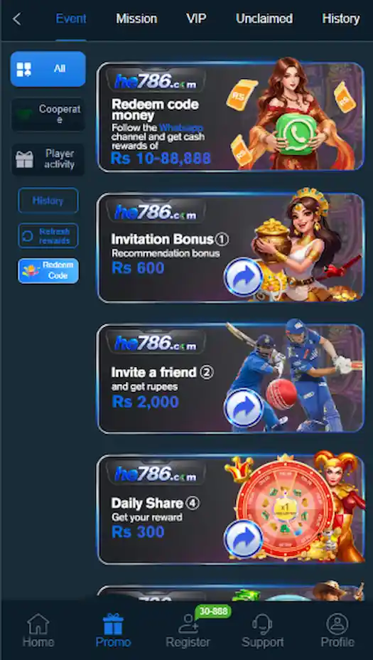 he786 game bonus