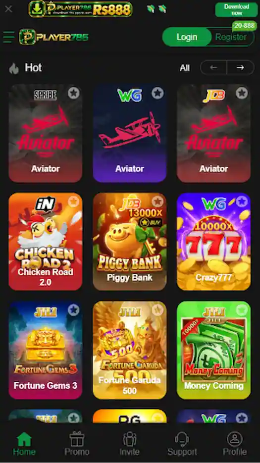 player786 game interface